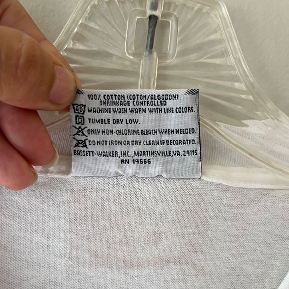 Lee Vintage Sz XL 90s Cotton Cartoon White Crew Neck Tee Shirt NEW Pullover - Picture 6 of 6